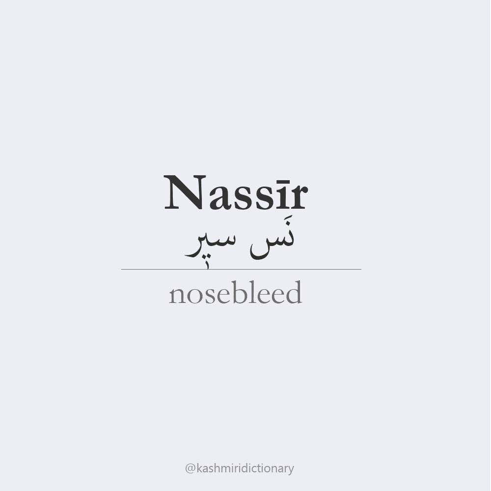 nose bleed nasseer