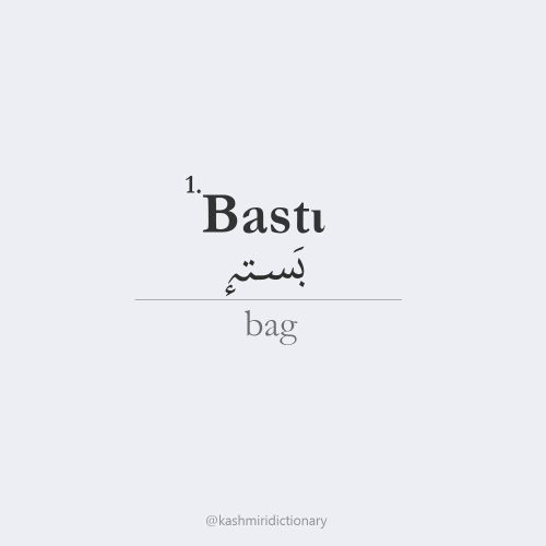 Basti_bag - kashmiridictionary