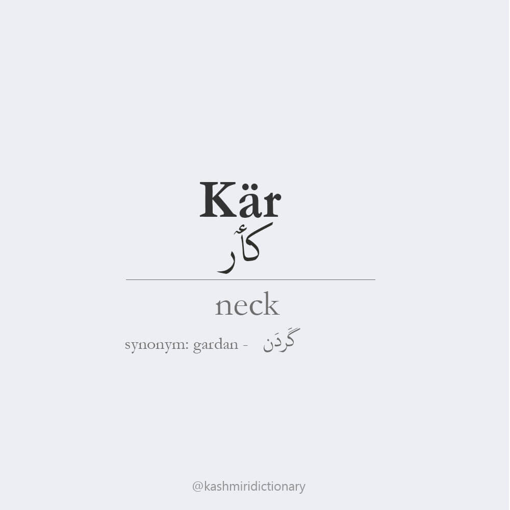 neck_kar_kashmiri_dictionary