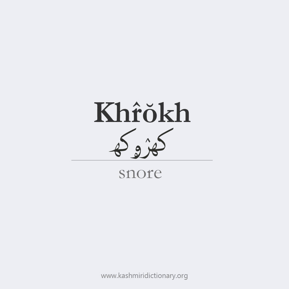 Khrokh_snore_snoreinkashmiri_learnkashmiri